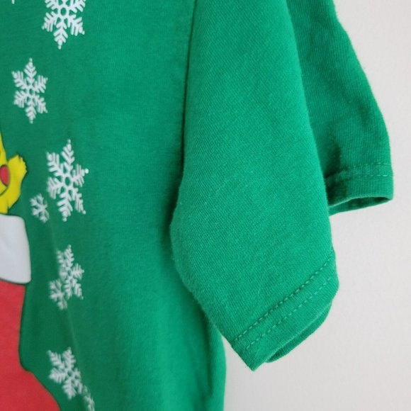 Pokemon Pikachu in Christmas Stocking Youth T-Shirt Delta Pro Size M - Green - Picture 5 of 8